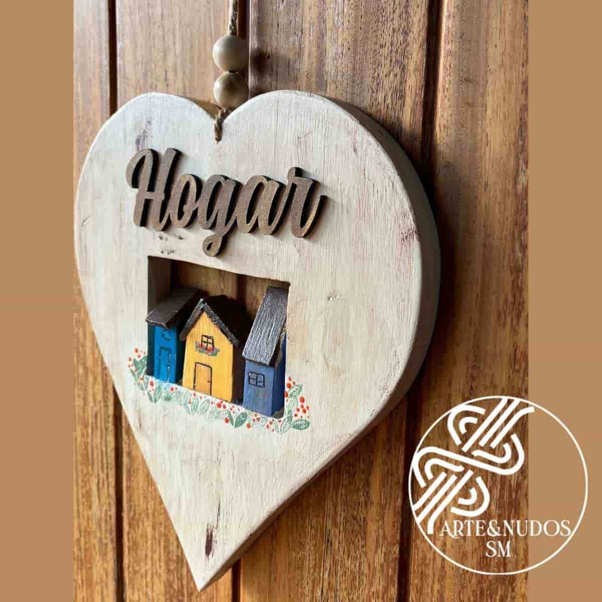 Colgante de puerta corazón “Hogar” - Image 2